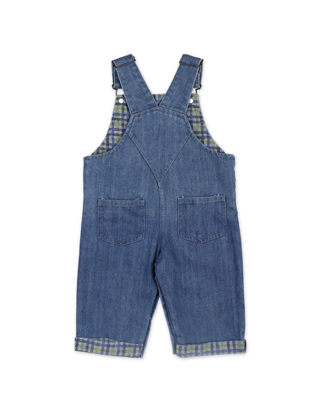 Dungaree Winter Suit Bambies Denim Blue and Cream at Zubaidas - Image 4
