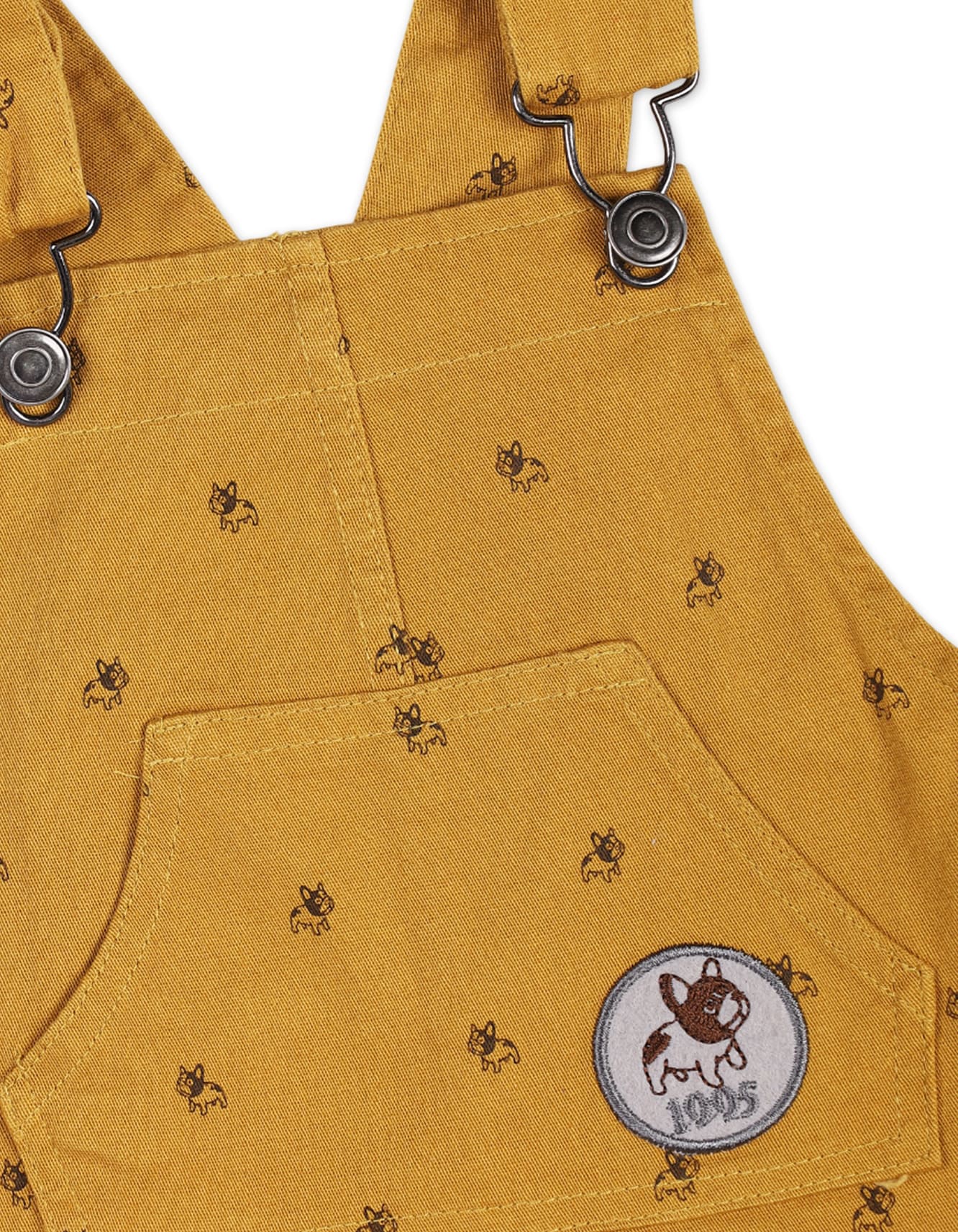 Dungaree Winter Suit Sets Bambies Little Pup Mustard at Zubaidas - Image 3