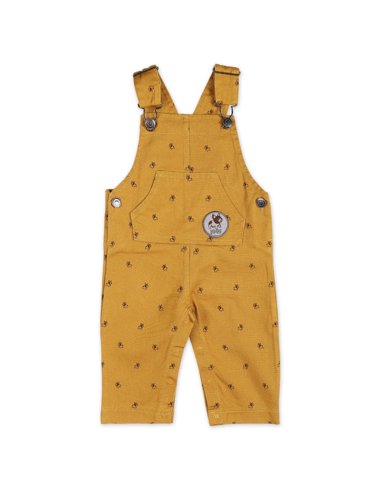 Dungaree Winter Suit Sets Bambies Little Pup Mustard at Zubaidas - Image 5