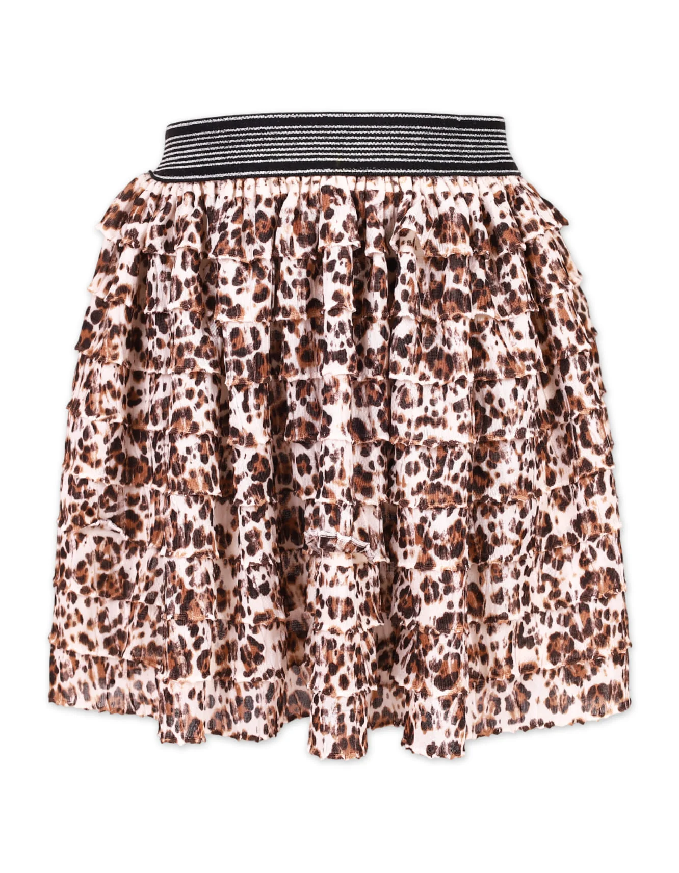 Skirt multi-layered leopard print at Zubaidas Official™ Pakistan