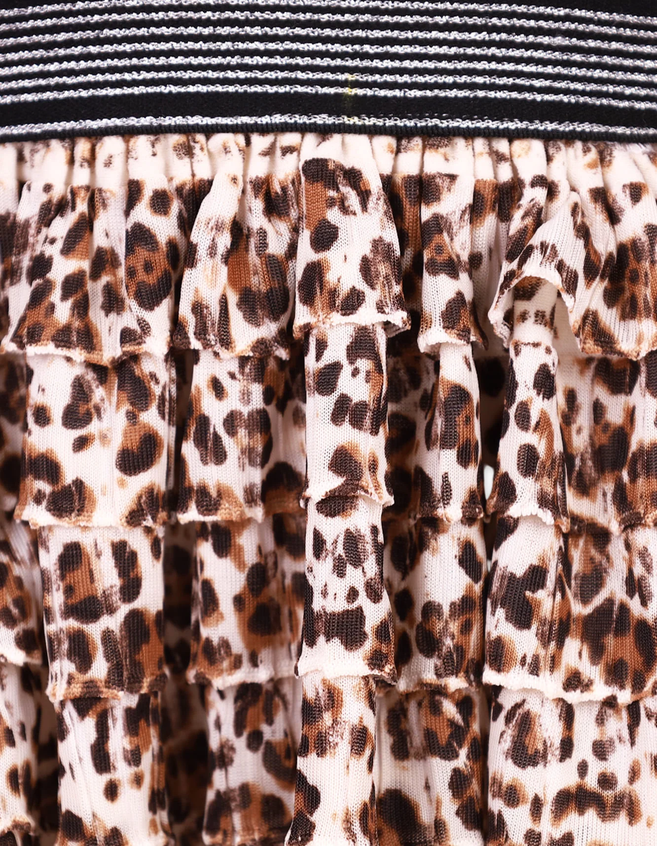 Skirt multi-layered leopard print at Zubaidas Official™ Pakistan - Image 2