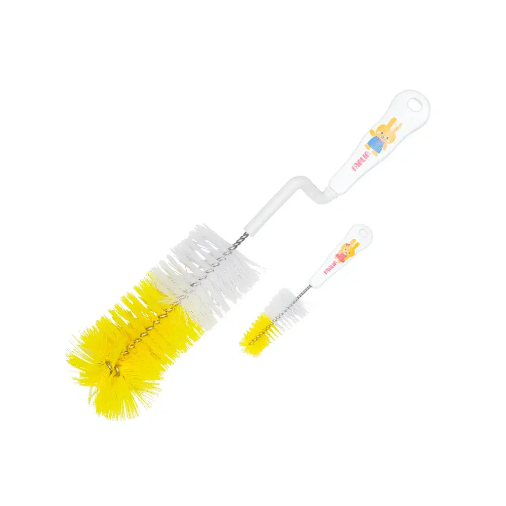 Zubaida's Farlin Bottle & Nipple Brush Yellow BF-260