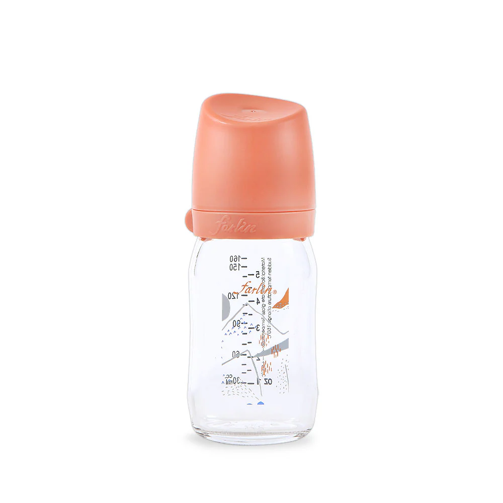 Farlin Glass Wide Neck Feeder 160Ml Orange - AB-32011 at Zubaidas Official™ Pakistan