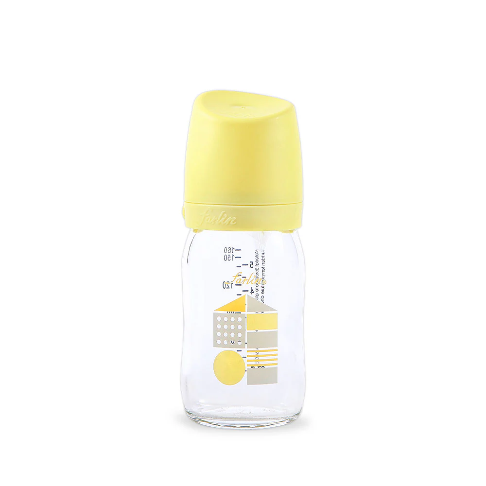 Farlin Glass Wide Neck Feeder 160Ml Yellow - AB-32011 at Zubaidas Official™ Pakistan