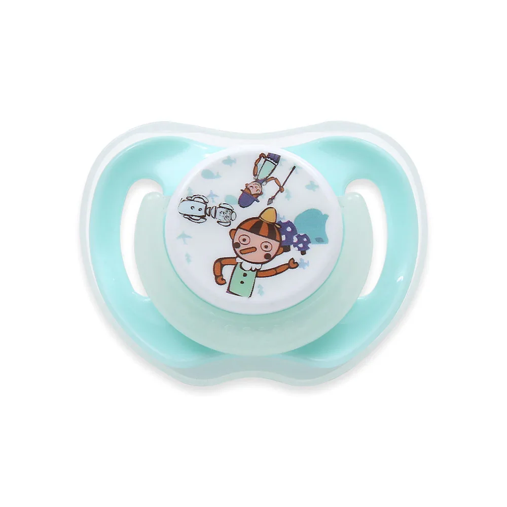 Zubaida's Farlin Glow-in-Dark Pacifier N Chain 0M+ Green - BA-20008 - Image 4