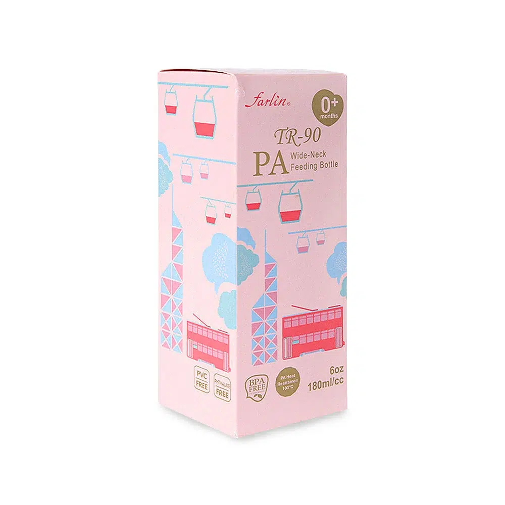 Zubaida's Farlin PA Feeding Bottle 180Ml-HK Pink - AB-A2001-01 - Image 3