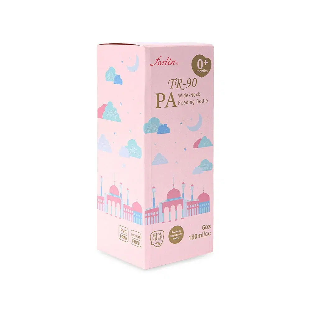 Zubaida's Farlin PA Feeding Bottle 180Ml-YE Pink - AB-A2001-02 - Image 3