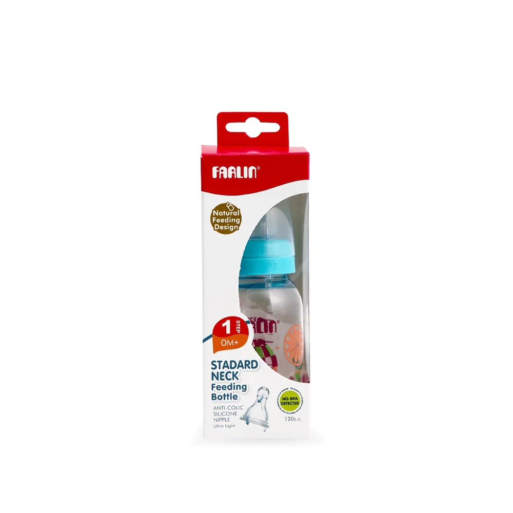 Zubaida's Farlin Pastel Feeding Bottle 4 Oz Blue - NF-868 - Image 2