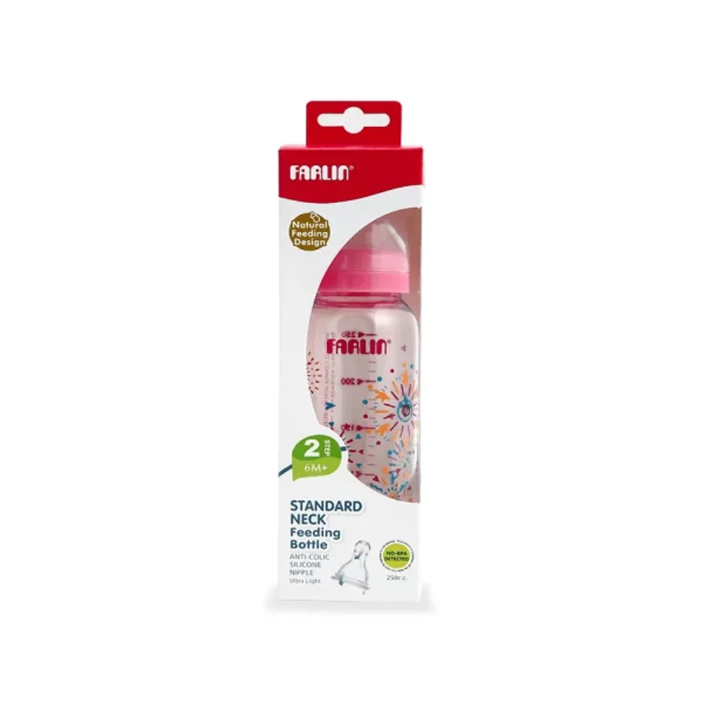 Zubaida's Farlin Pastel Feeding Bottle 9 Oz Pink - NF-767 - Image 2