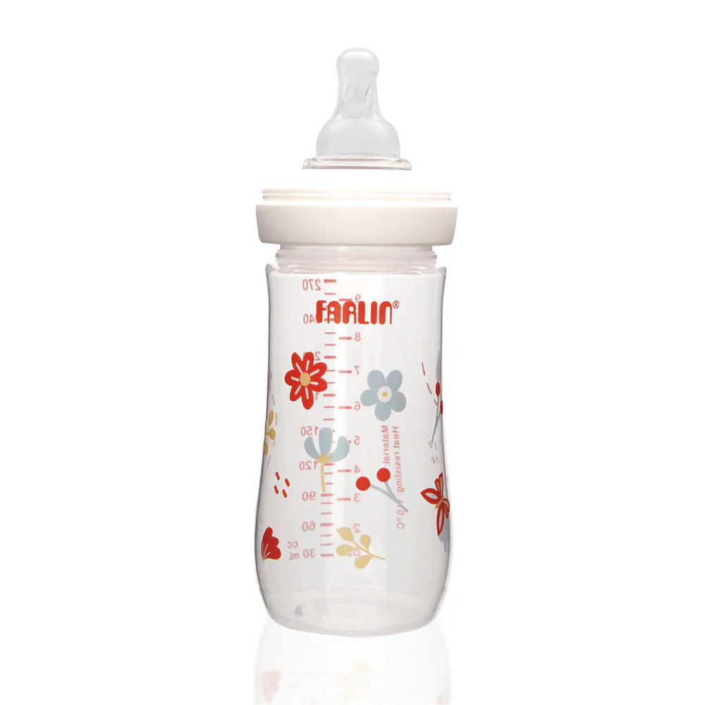 Farlin PP Wide Neck Feeding Bottle 270ML Pink AB-42022-E at Zubaidas Official™ - Image 2