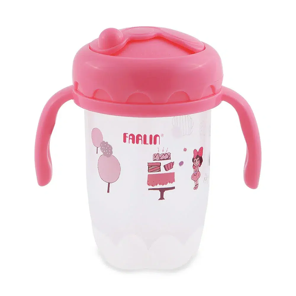 Zubaida's Farlin Straw Training Cup - Pink - AET-012-C - Image 2