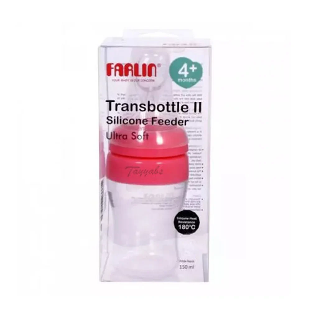 Zubaida's Farlin Transbottle Ii Silicone Feeder Pink - TOP-193A - Image 2