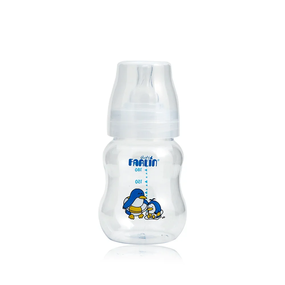 Zubaida's Farlin Wide Neck Feeding Bottle 200 CC Blue - NF-809