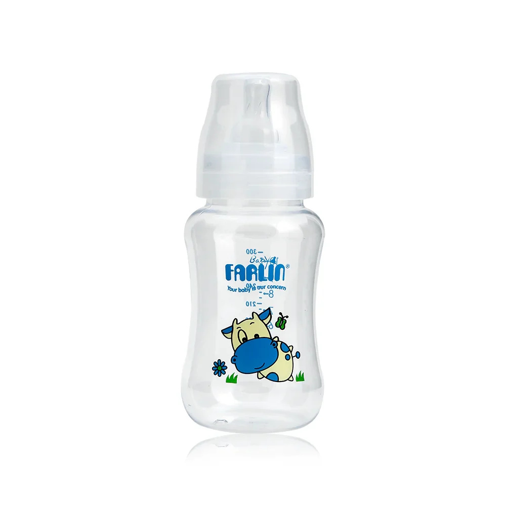 Zubaida's Farlin Wide Neck Feeding Bottle 300CC Blue - NF-805