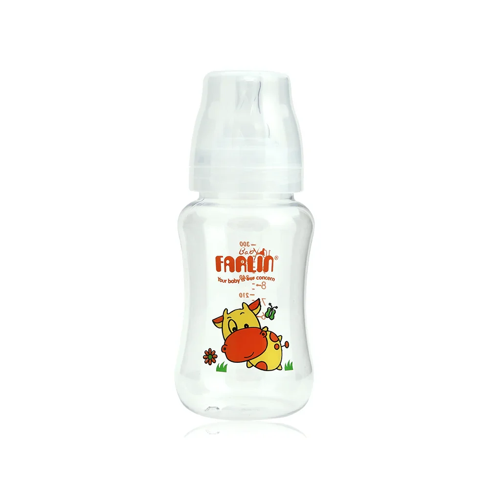 Zubaida's Farlin Wide Neck Feeding Bottle 300CC Orange - NF-805