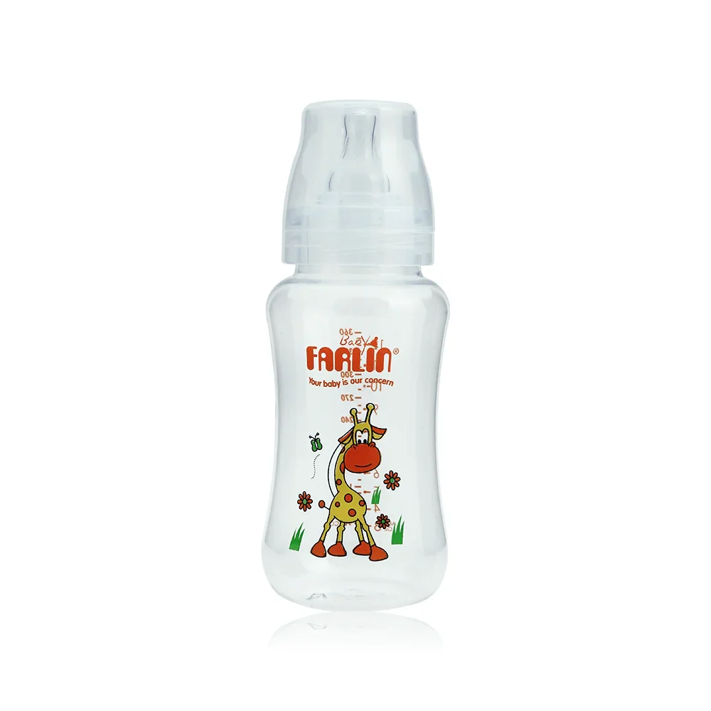 Zubaida's Farlin Wide Neck Feeding Bottle 360 CC Orange - NF-806