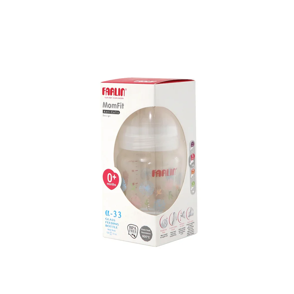 Zubaida's Farlin Wide Neck Glass Feeder 120 Ml - ABB-B001-12 - Image 3