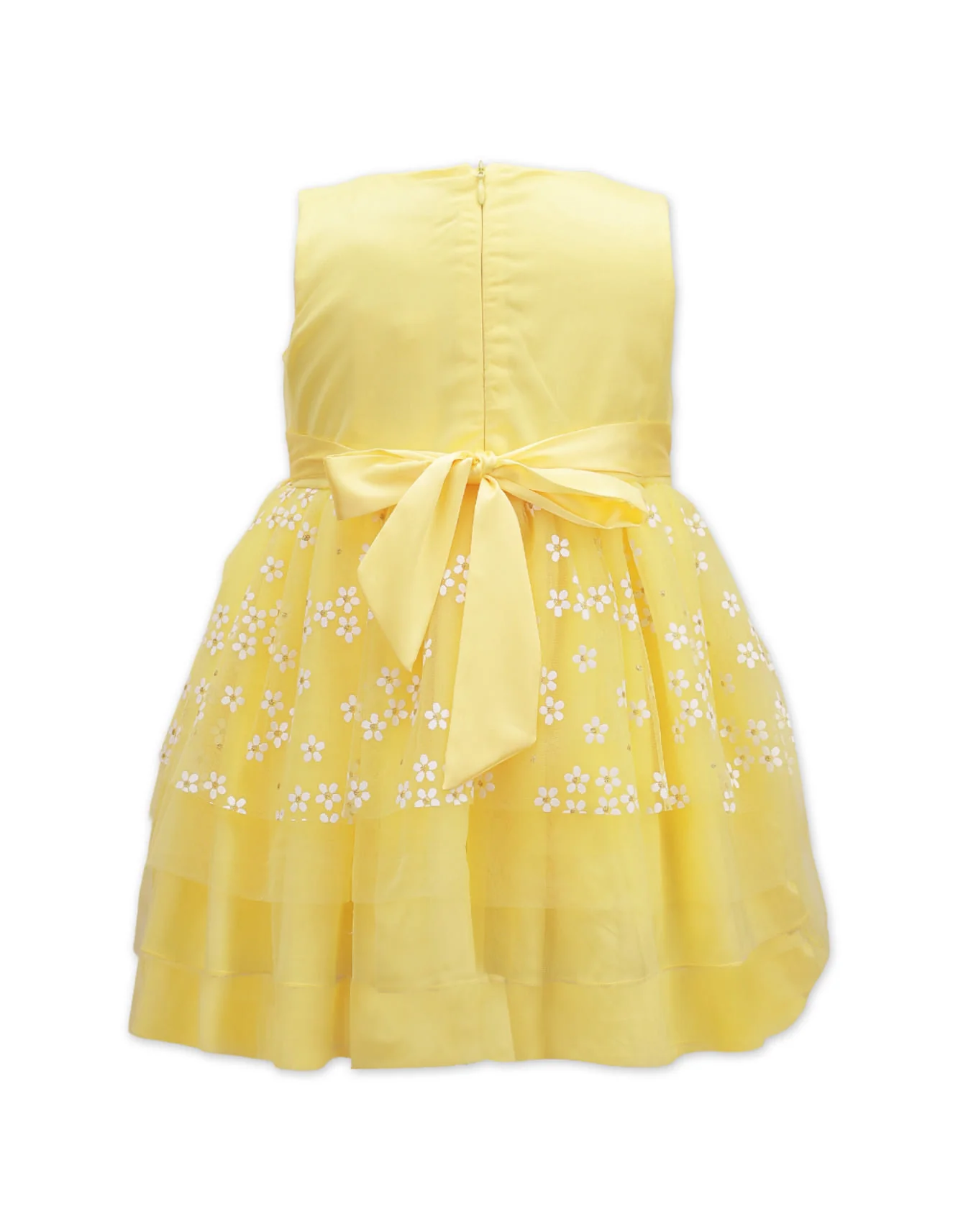 Zubaida's Frock Pleated Yellow Toddler Girls - Image 2