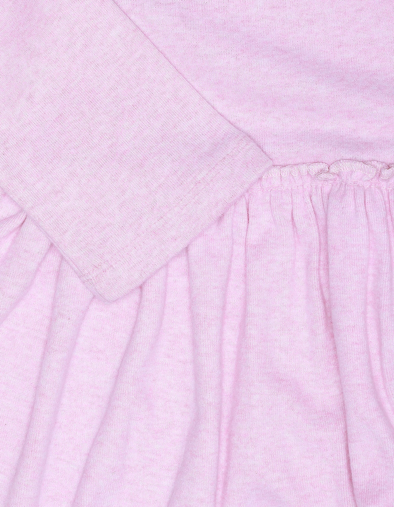Zubaida's Frock Ruffle Rib Peachy Pink for Girls - Image 3