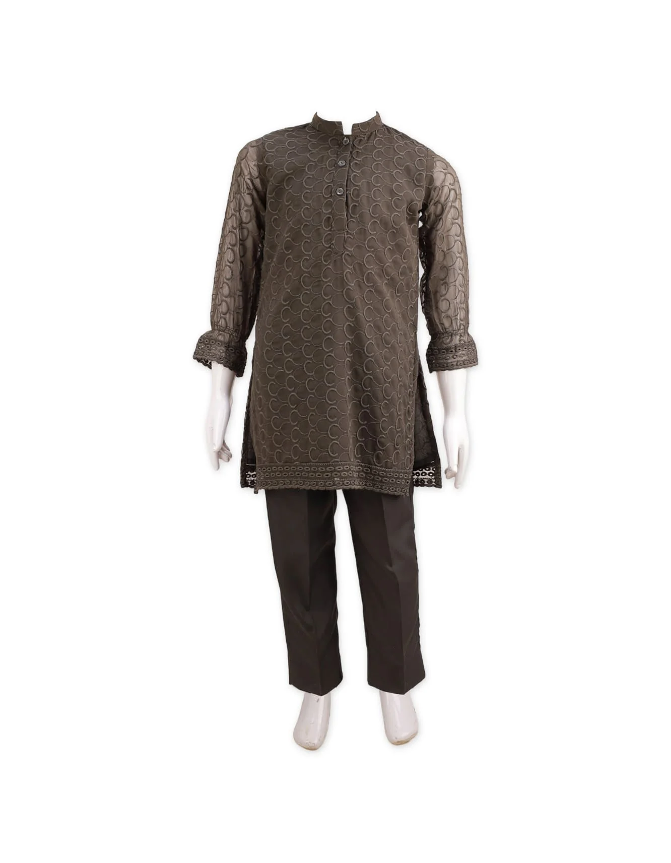 Girls Co Ord Suit Set 2 Pieces Bambies® Grey at Zubaidas Official™ Pakistan