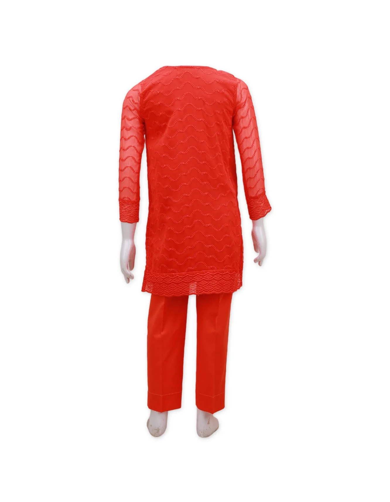 Girls Co Ord Suit Set 2 Pieces Bambies® Red III at Zubaidas Official™ Pakistan - Image 2