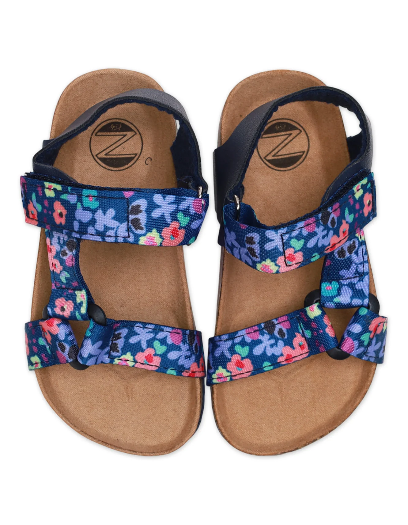 Girls’ Floral Print Summer Sandals – Adjustable Straps & Cushioned Footbed - Image 2