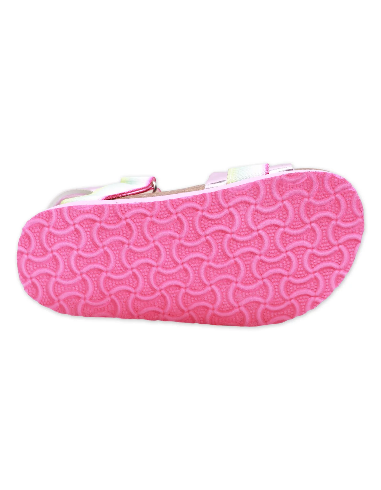 Girls' Iridescent Stripe Adjustable Strap Sandals - Image 5