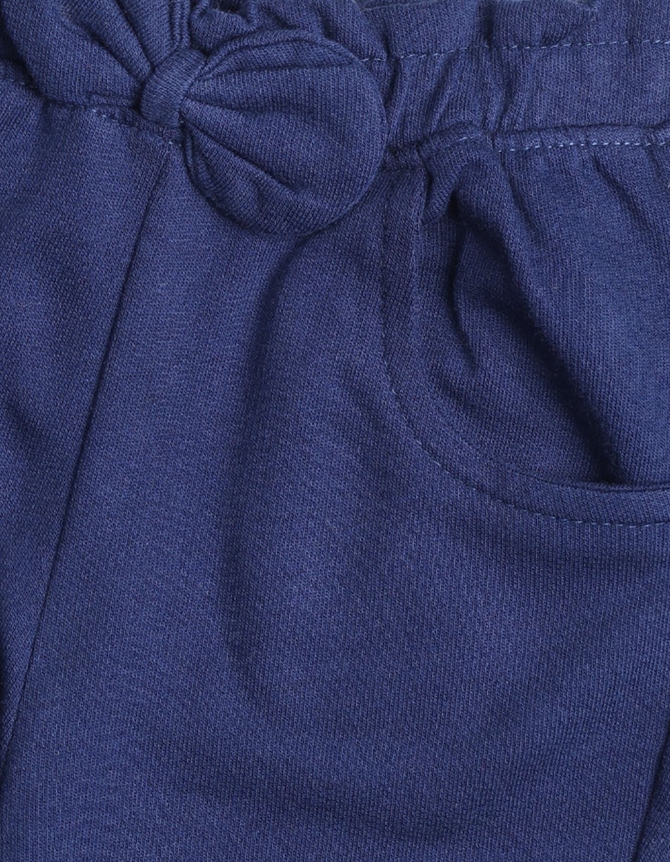 Girls Jogger Trousers Bambies Front Bow Navy Blue at Zubaidas - Image 2