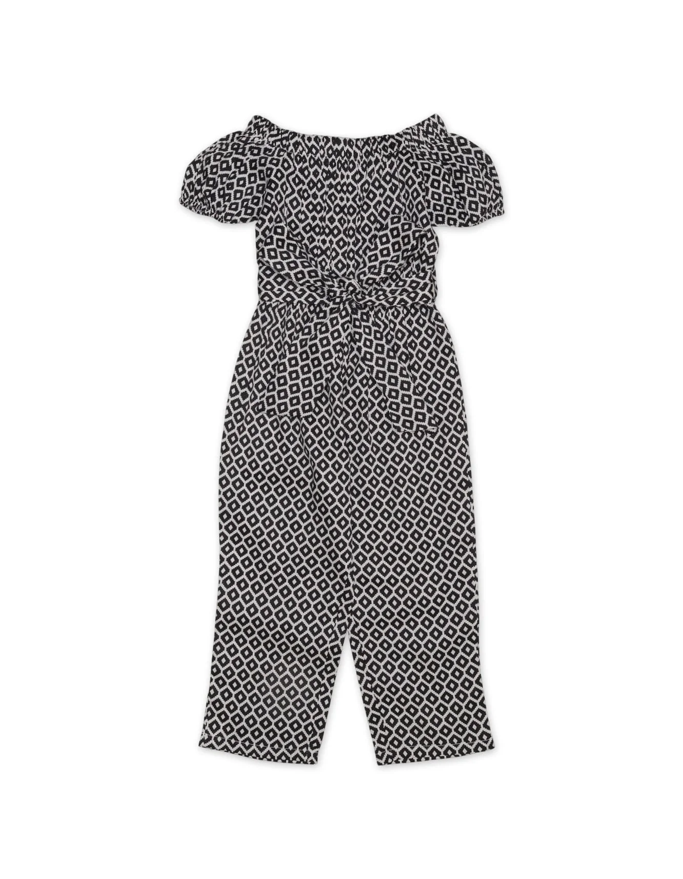 Girls Jumpsuits Bambies® Black and White Printed Off Shoulder at Zubaidas Official™ Pakistan - Image 2