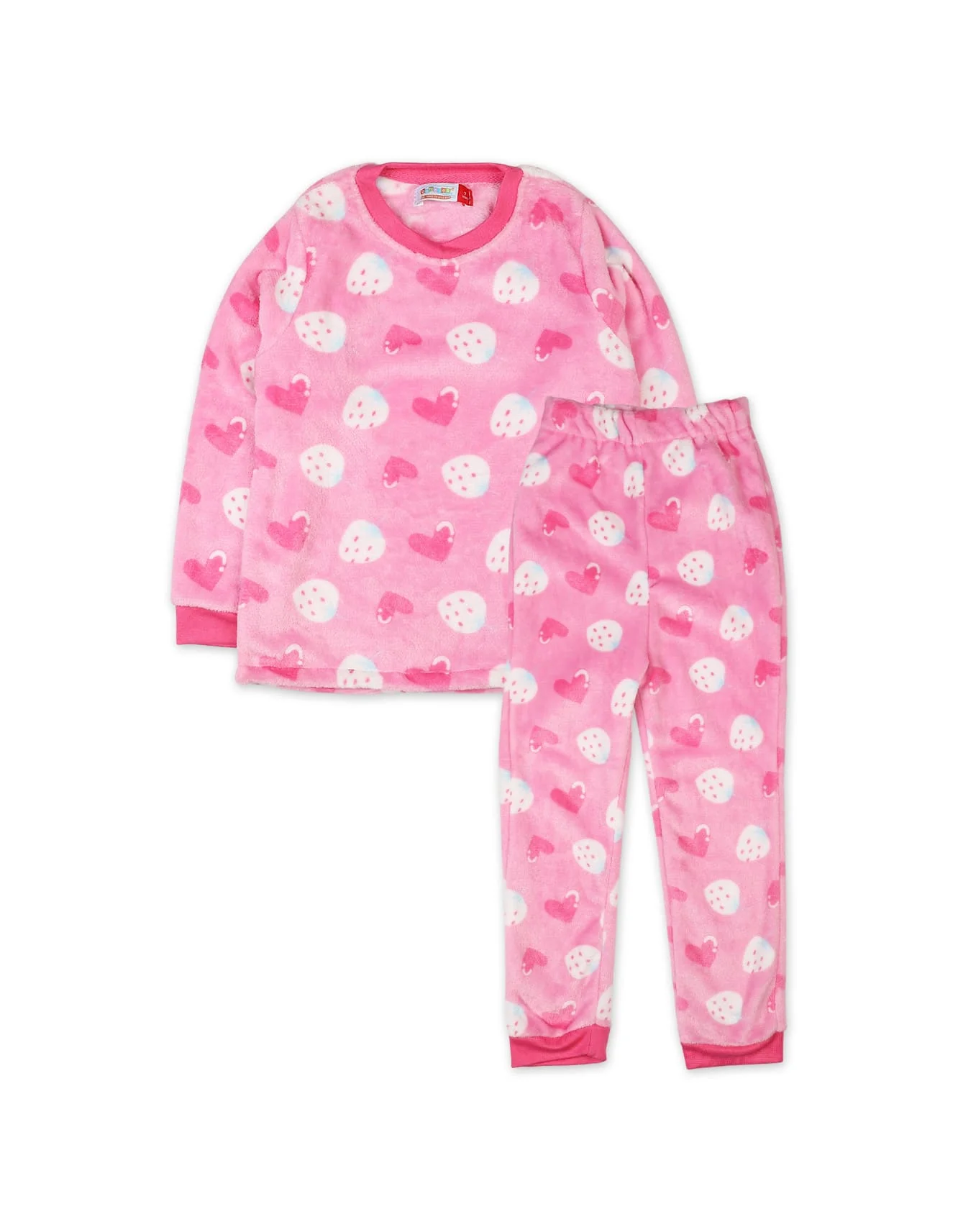 Girls Night Suit Sets Bambies Heart Pink at Zubaidas