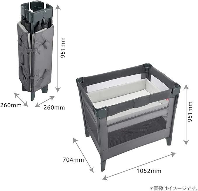 Graco® Aprica® Coconel Air Plus AB Compact Foldable Crib White Beige G-9X196CXXJ 2156262 at Zubaidas Official™ Pakistan - Image 2