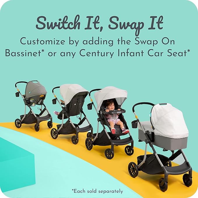 Graco® Century™ Swap On™ Modular Stroller Splash G-6KD00SHC 2164605 at Zubaidas Official™ Pakistan - Image 3