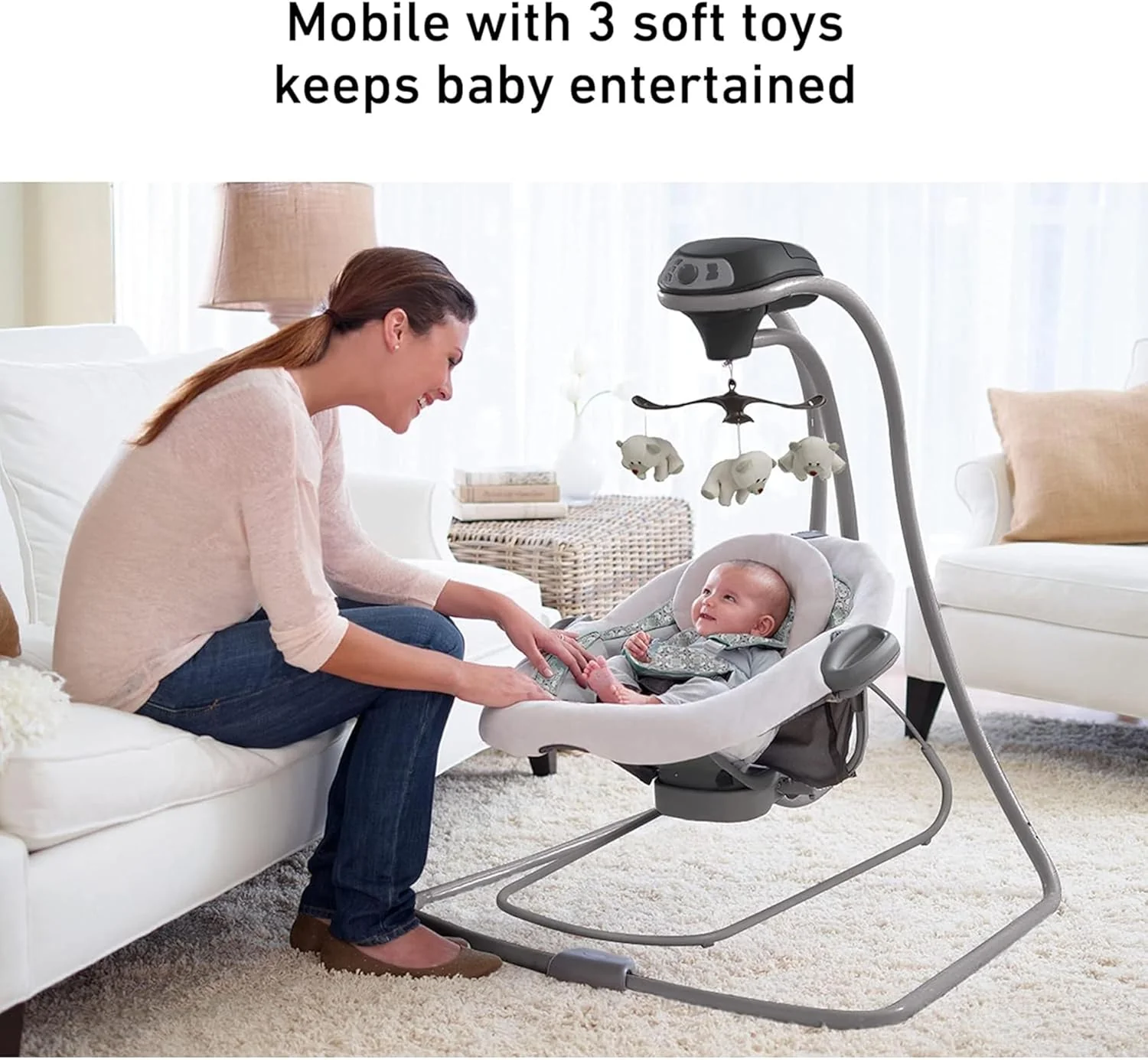 Baby Swing and Bouncer Graco® DuetConnect™ LX Redmond 1W49RMD 2160534 at Zubaidas Official™ Pakistan - Image 5