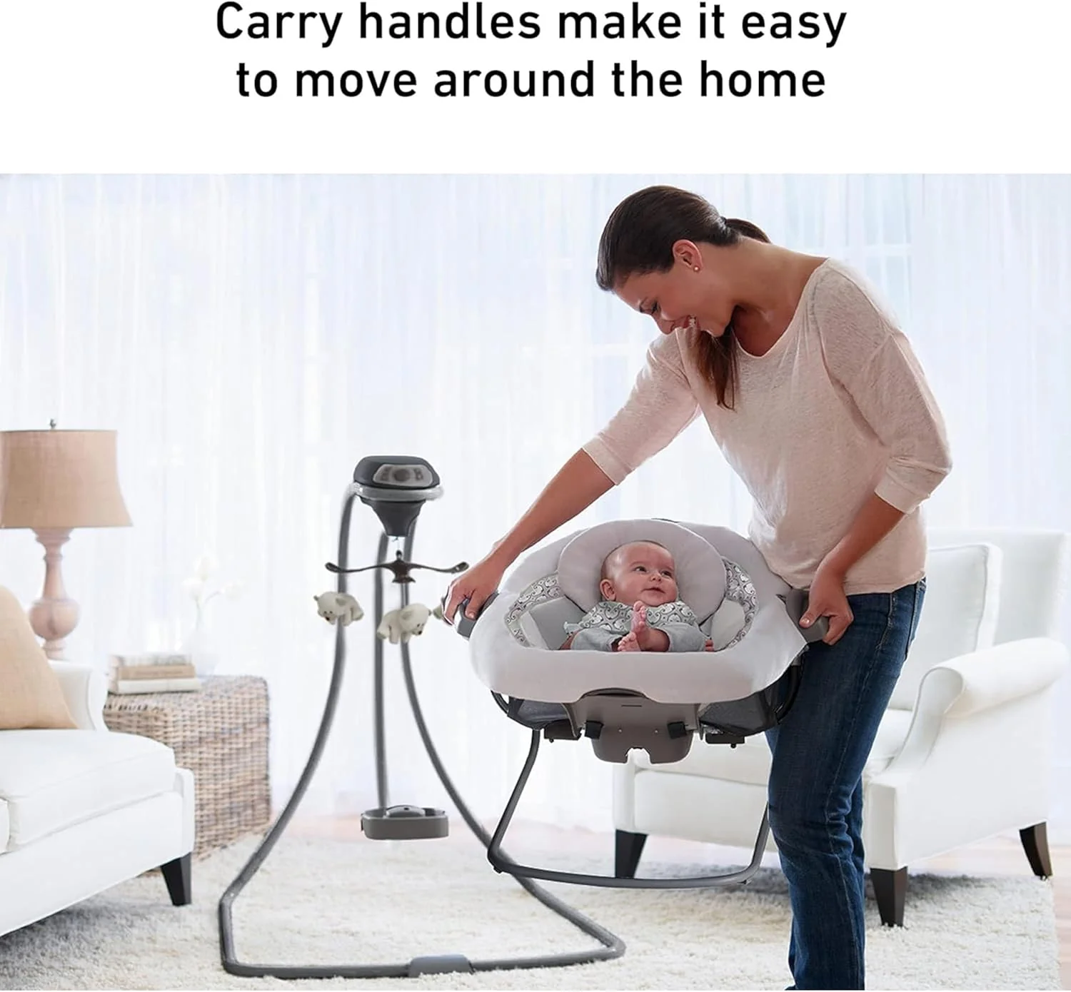 Baby Swing and Bouncer Graco® DuetConnect™ LX Redmond 1W49RMD 2160534 at Zubaidas Official™ Pakistan - Image 6