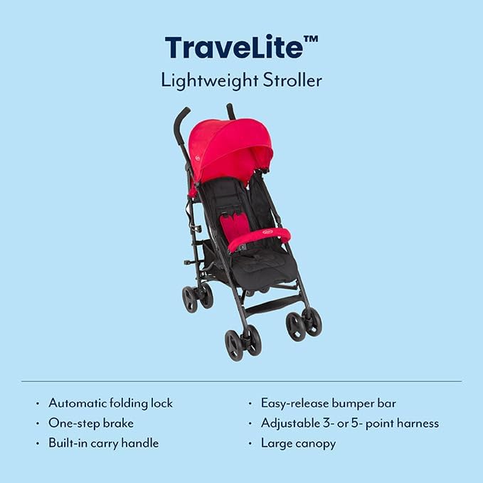 Graco® TraveLite™ Lightweight Stroller Cherry 6BF999CHREU at Zubaidas Official™ Pakistan - Image 6