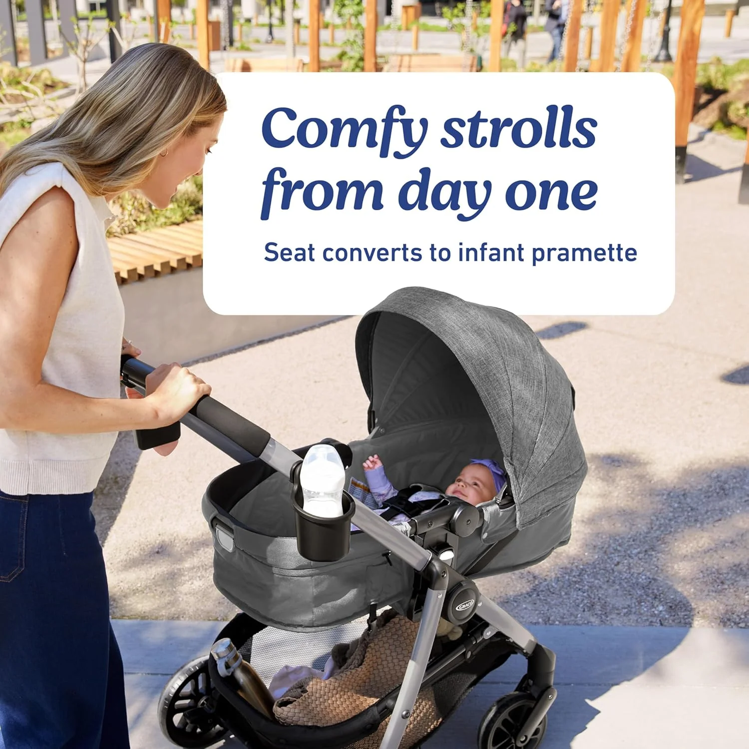 Graco® Modes™ Pramette DLX Stroller Redmond G-6DS03RMD 2173669 at Zubaidas Official™ Pakistan - Image 6