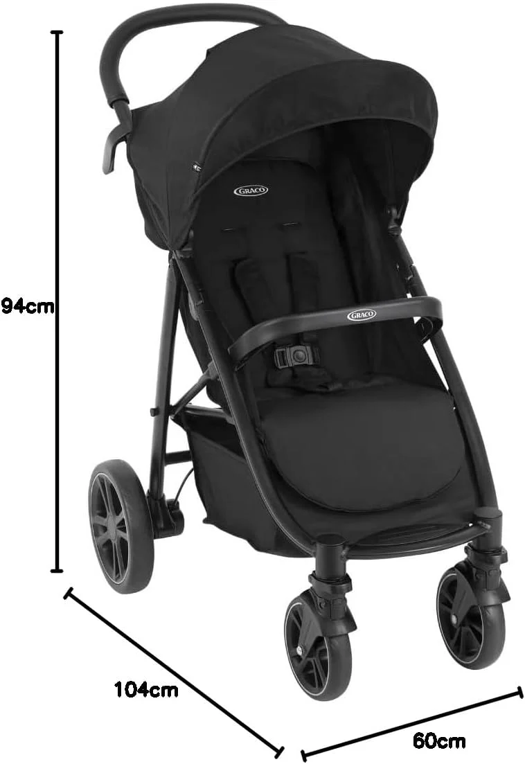 Graco® EeZeFold™ Quick-Folding Lightweight Stroller Midnight GS1112SAMDN000 at Zubaidas Official™ Pakistan - Image 6