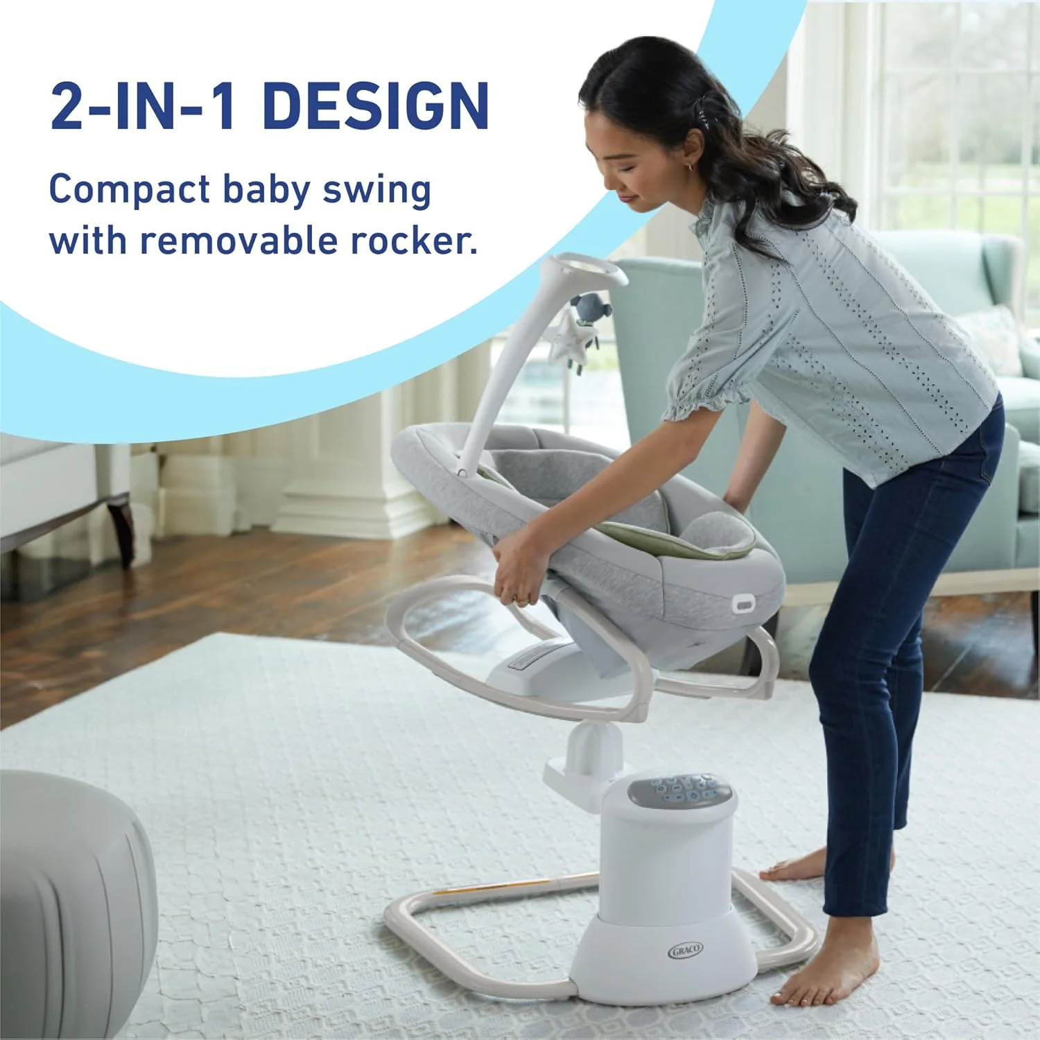 Graco® Soothe My Way™ Swing with Removable Rocker Madden G-1AP53MEN 2137842 at Zubaidas Official™ Pakistan - Image 9