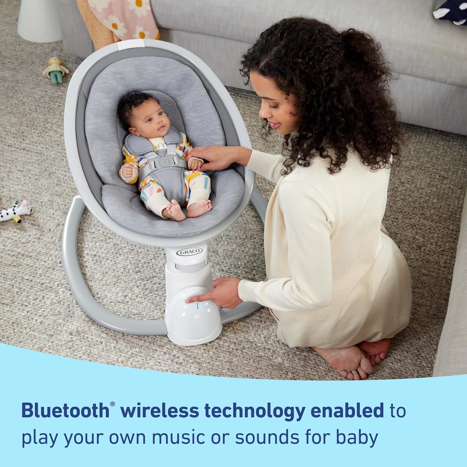 Graco® Soothe ’n Sway® Baby Swing with Bluetooth Lucca G-1AV00LCC 2203029 at Zubaidas Official™ Pakistan - Image 3