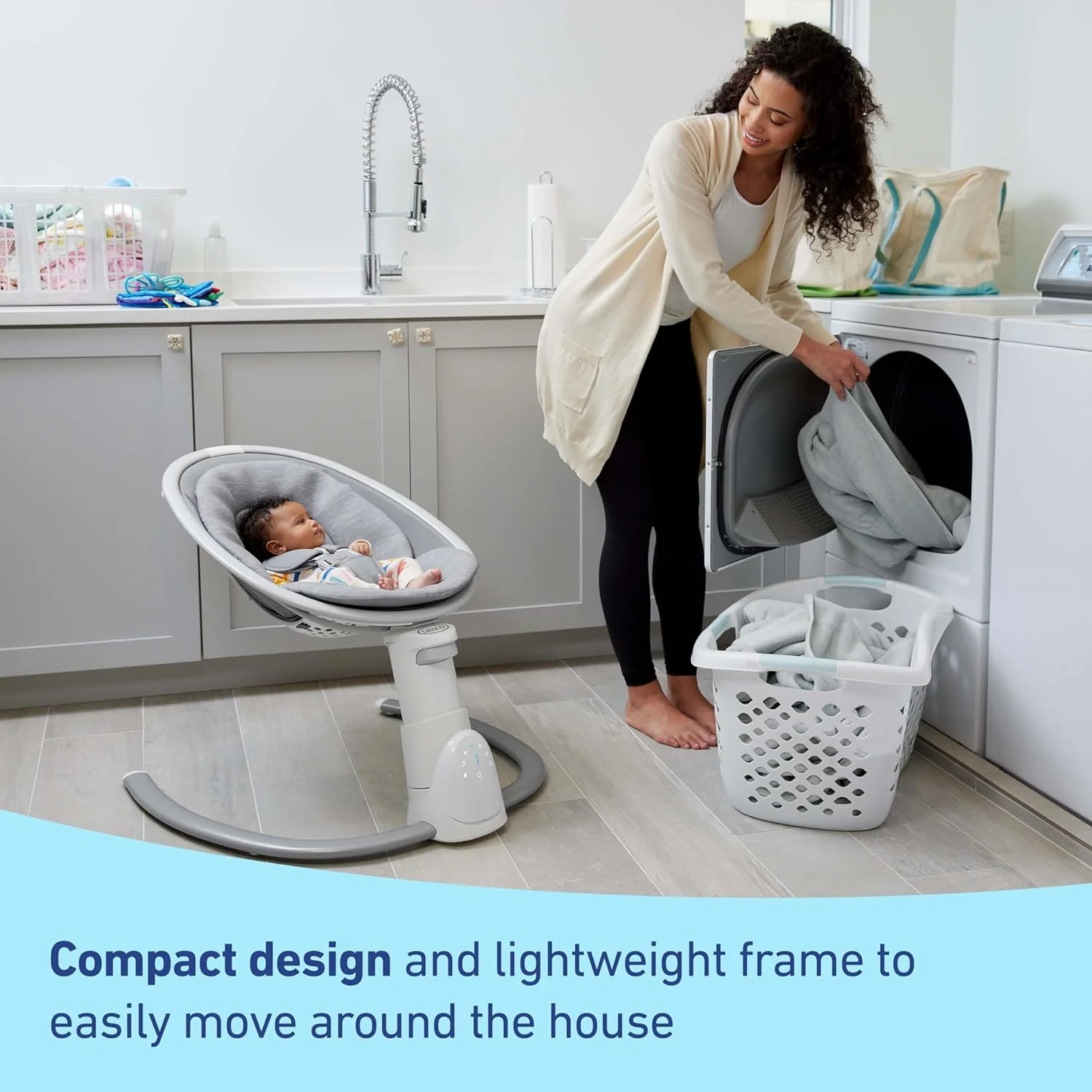 Graco® Soothe ’n Sway® Baby Swing with Bluetooth Lucca G-1AV00LCC 2203029 at Zubaidas Official™ Pakistan - Image 4