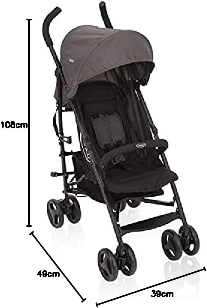 Graco® TraveLite™ Lightweight Stroller Black/Grey 6BF999BGREU at Zubaidas Official™ Pakistan - Image 5