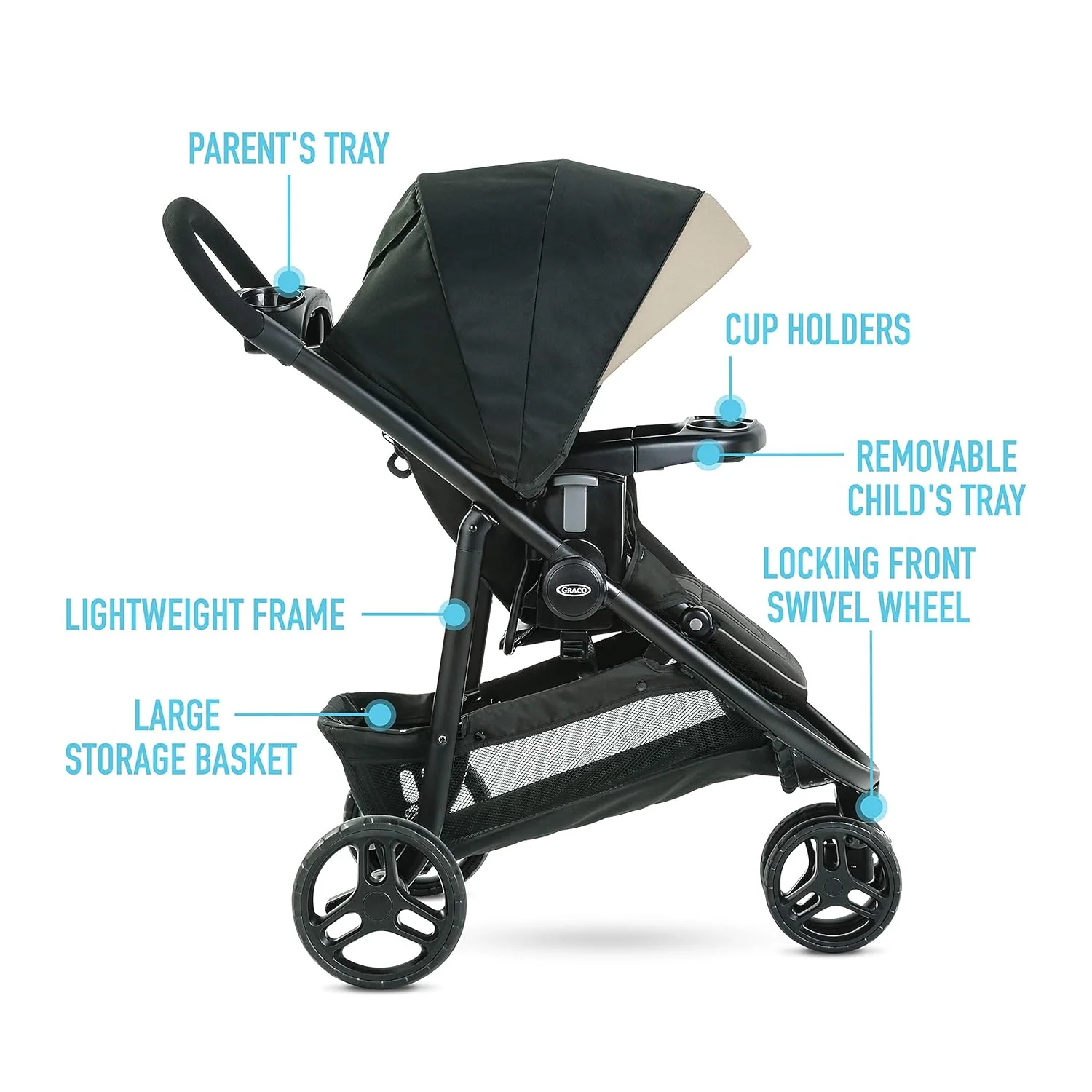 Graco® Modes™ 3 Lite DLX Stroller Pierce 6DH00PCE 2083432 at Zubaidas Official™ Pakistan - Image 6