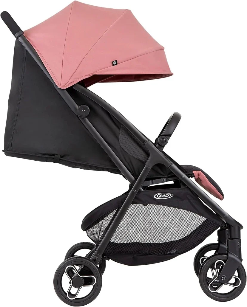 Graco Myavo Quick Folding Pushchair with Raincover Dusty Rose GS2107AADST000 at Zubaidas - Image 4