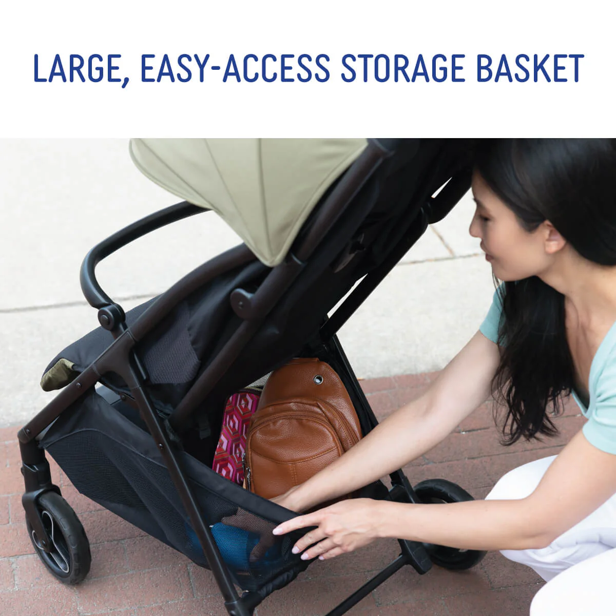 Graco Myavo Quick Folding Pushchair with Raincover Dusty Rose GS2107AADST000 at Zubaidas - Image 5