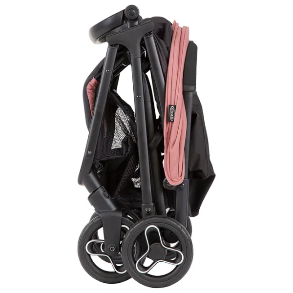 Graco Myavo Quick Folding Pushchair with Raincover Dusty Rose GS2107AADST000 at Zubaidas - Image 6