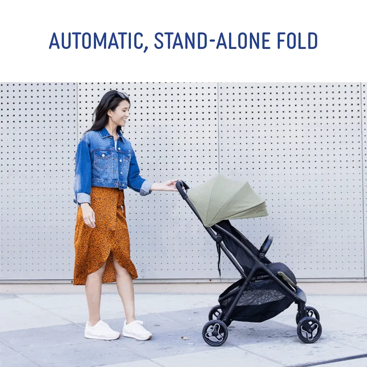 Graco Myavo Quick Folding Pushchair with Raincover Dusty Rose GS2107AADST000 at Zubaidas - Image 7