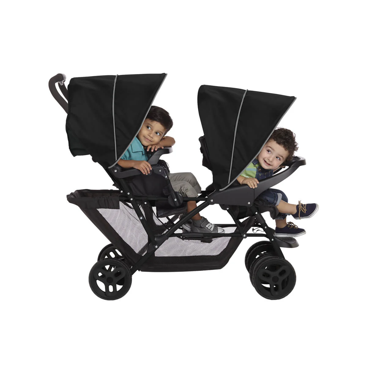 Graco Stadium Duo Tandem Pushchair Double Stroller Black 6L199BGRU at Zubaidas - Image 3