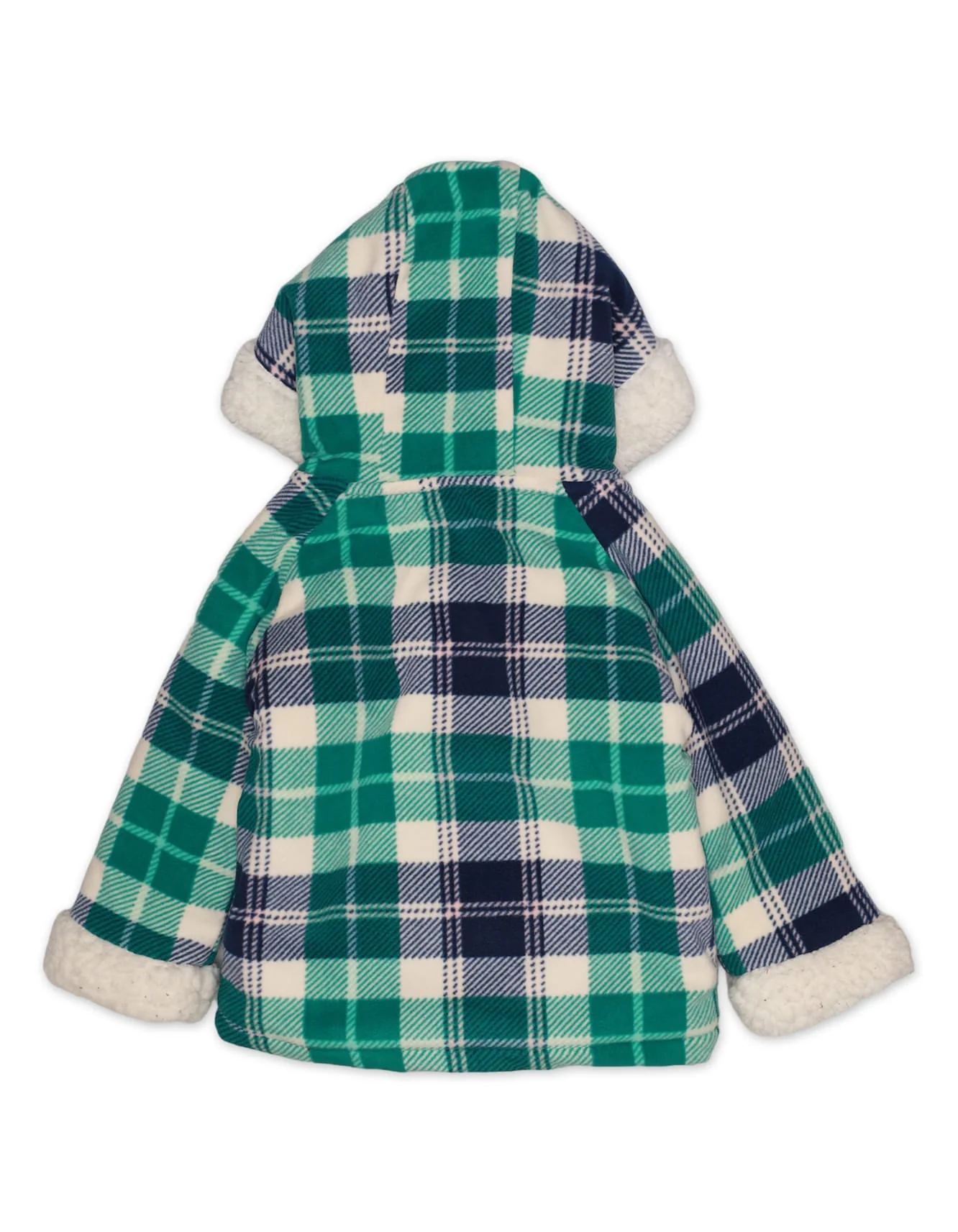 Zubaida's Hoodie Green Check Infant Girls - Image 3