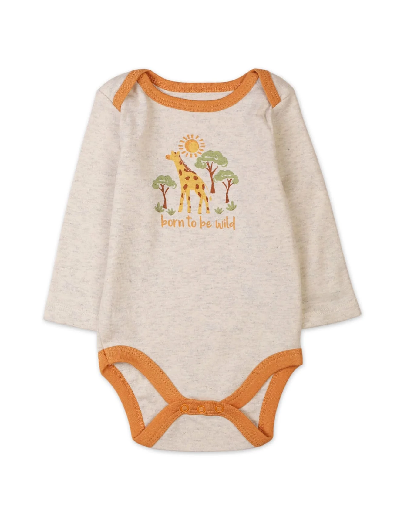 Infant Baby 3 Pieces Winter Onesie Sets Bambies Safari Beige at Zubaidas - Image 2