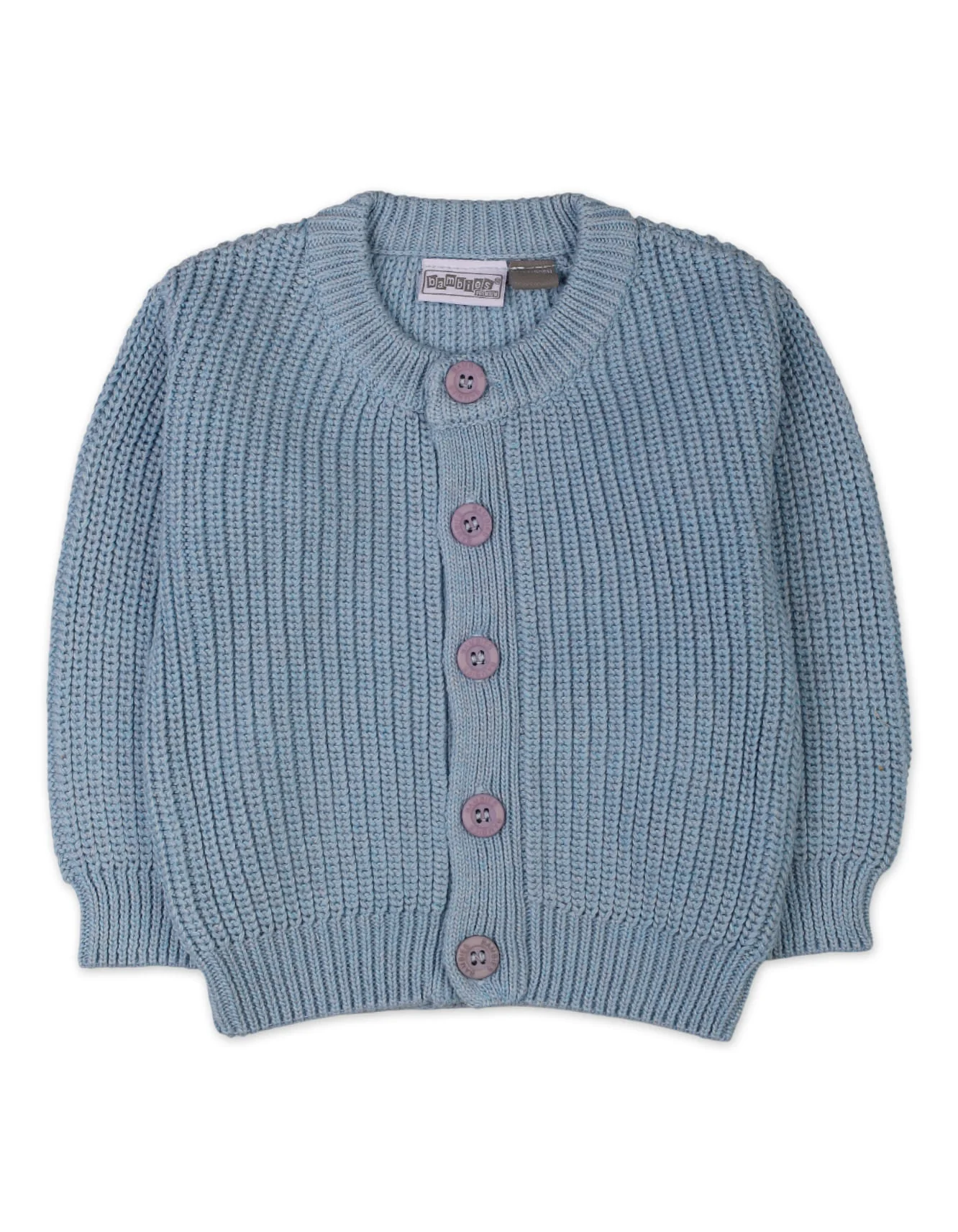 Baby Boys Winter Knitted Outfit Bambies Blue at Zubaidas - Image 2